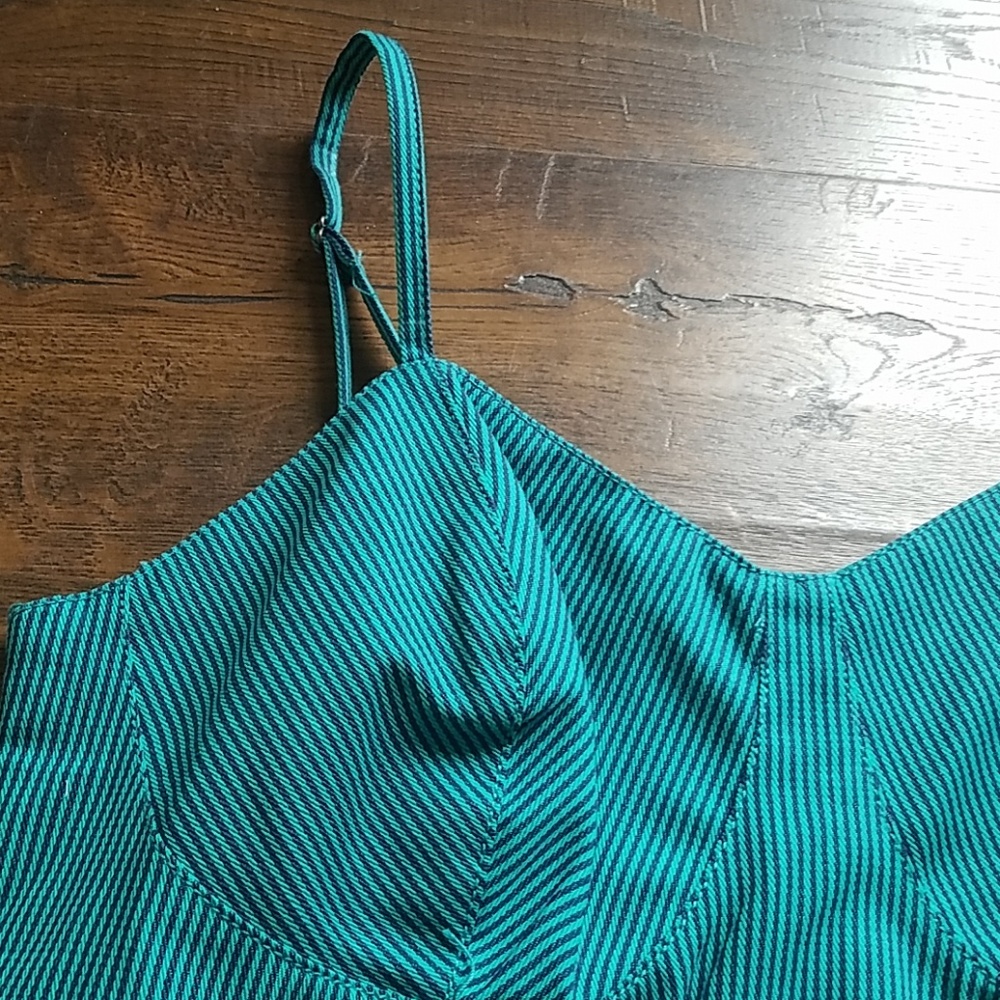 Green Striped Dress - Picture 3 of 8